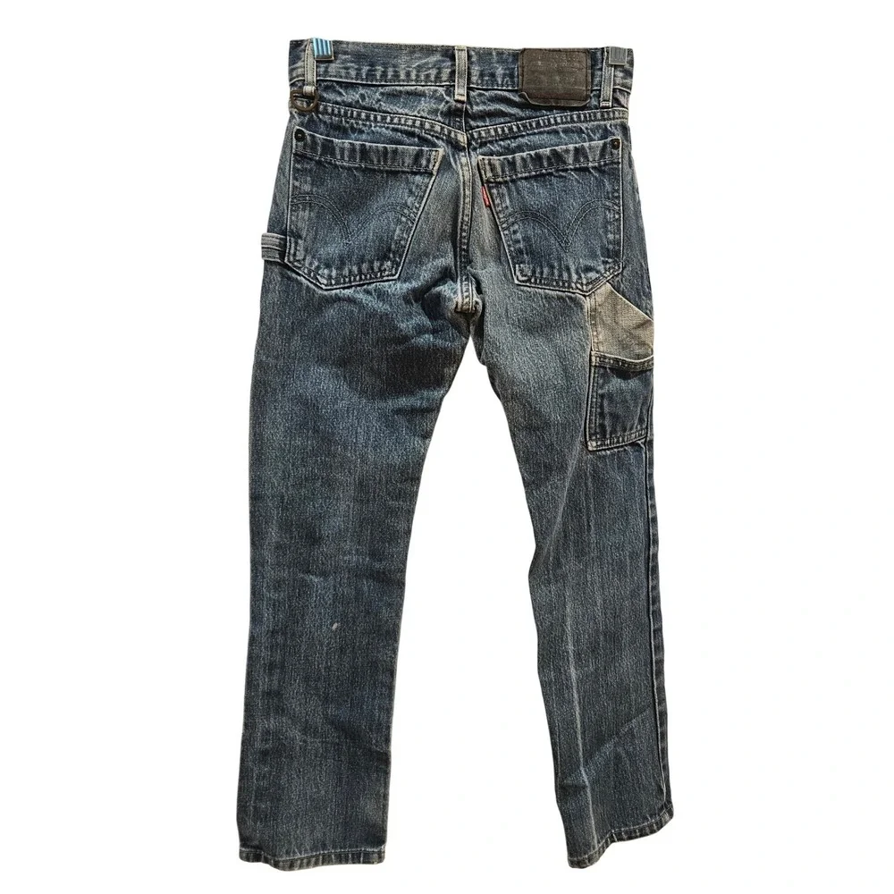 Vintage Levi's‎ 511 Kids Jeans Blue Denim Carpenter Style Size 26x26.5
